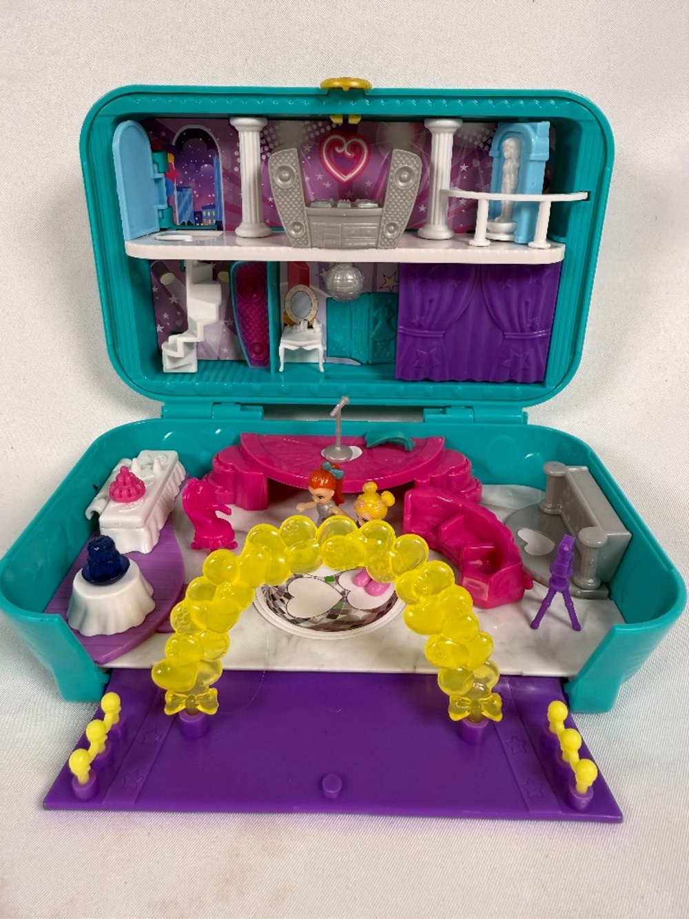 Polly Pocket Dance Par-Taay Hidden Places Compact Playset 2 Dolls
